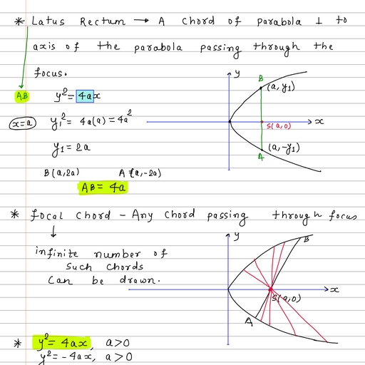 parabola - PHY CHEM MATH BIO - Free PDF Download 2026