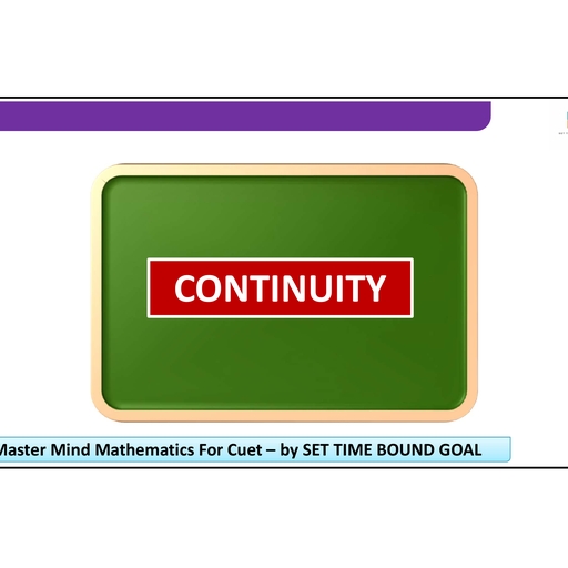 CONTINUITY - Mathematics - Free PDF Download 2026