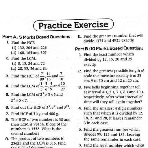 HCF and LCM RIMC.pdf - Maths - Free PDF Download 2026