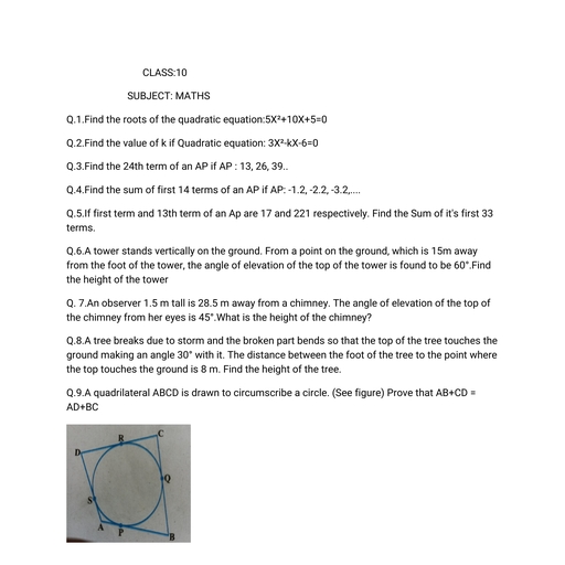 CLASS_10-Set paper.pdf - Maths - Free PDF Download 2026