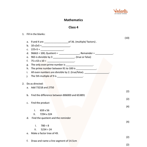 CBSE Sample Papers for Cl - Mathematics - Notes - Teachmint