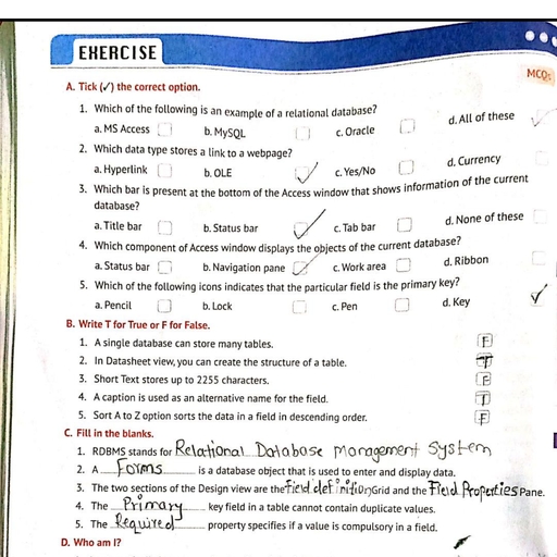 Exercise - Computer - Free PDF Download 2026