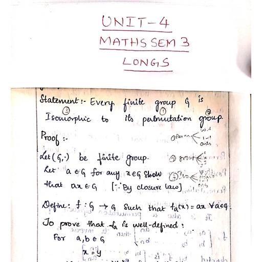 UNIT 4 - Group Thoery - Free PDF Download 2026
