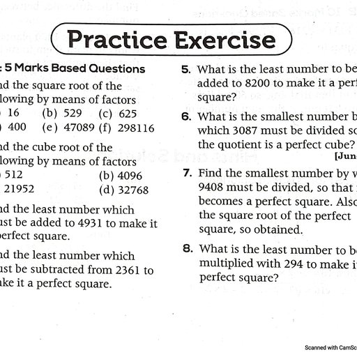 Square Root and Cube Root - Maths - Free PDF Download 2026