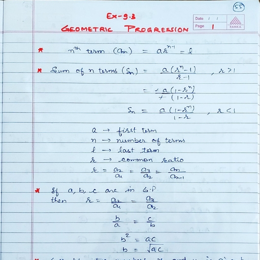 Cl-11,Ex-9.3,p-1.pdf - Mathematics - Notes - Teachmint