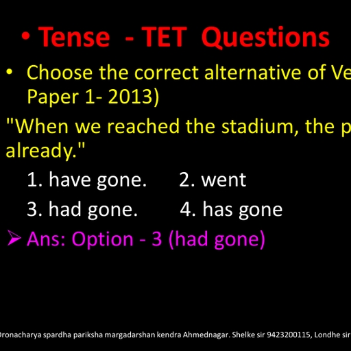Tense - Tet Questions pdf - English - Free PDF Download 2026