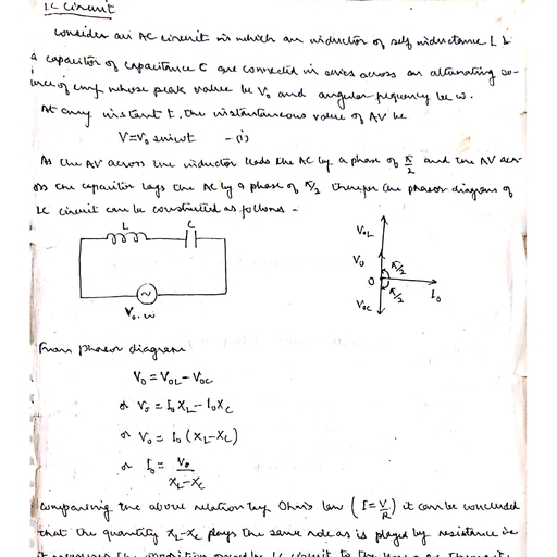 LC Circuit - Physics - Free PDF Download 2026