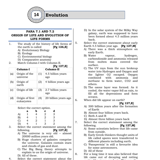 Evolution - Biology - Notes - Teachmint