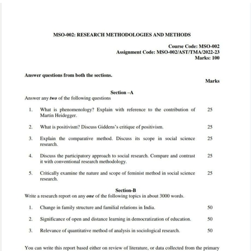 Assignment MSO-002 - ASSIGNMENT: - Free PDF Download 2026