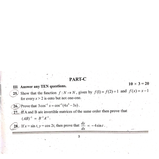Partc Avani Mp1 - Mathematics - Notes - Teachmint