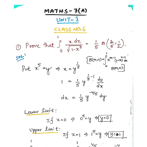 7A SF UNIT 1 CLASS 6 - SPECIAL FUNCTIONS_ 7A - Free PDF Download 2026